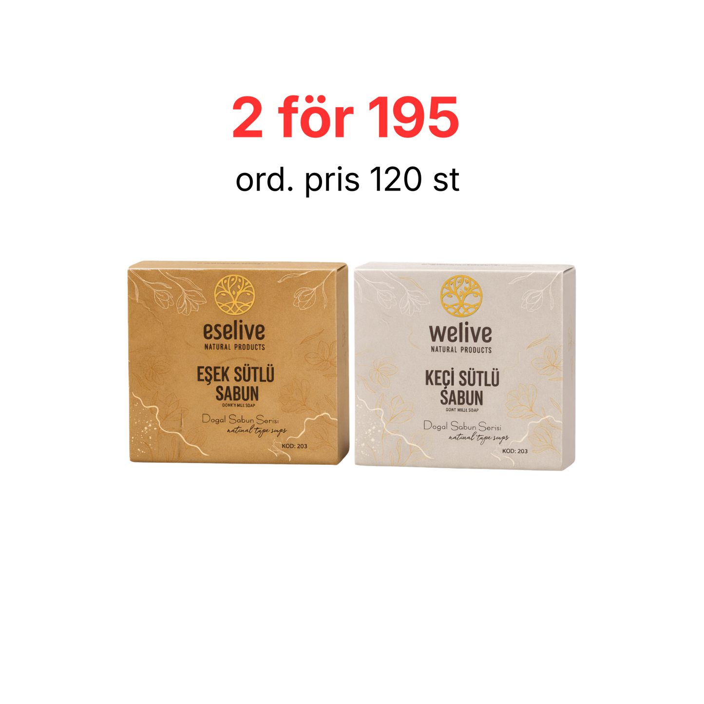 WeLive – Getmjölkstvål & Åsnemjölkstvål