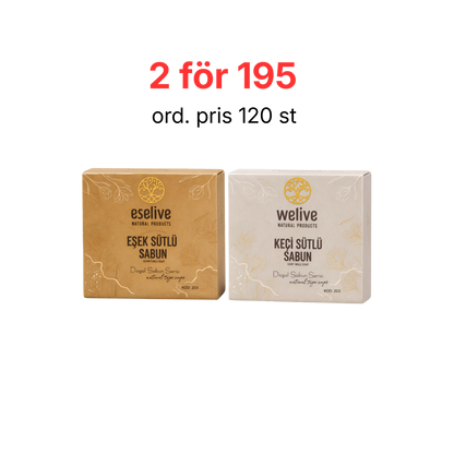 WeLive – Getmjölkstvål & Åsnemjölkstvål